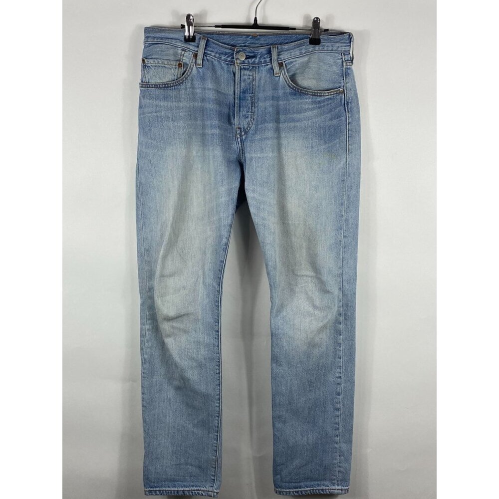 Levi's 501 Original Fit Button-Fly Straight Leg Denim Jeans Blue 32x30 F114